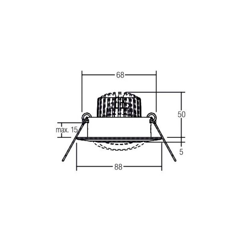 BRUMBERG Spot BB13 dim2warm RC-dim Anschlussbox strukturweiß von BRUMBERG