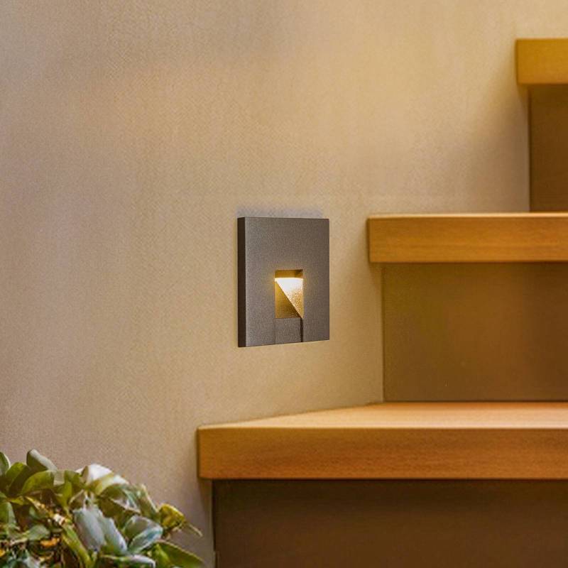BRUMBERG Wall Kit68 rückversetzt eckig schwarz von BRUMBERG