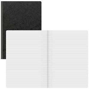 BRUNNEN Notizbuch FACT!plus DIN A4 liniert, schwarz Softcover 192 Seiten von BRUNNEN