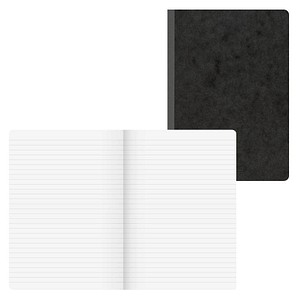 BRUNNEN Notizbuch FACT!plus DIN A5 liniert, schwarz Softcover 192 Seiten von BRUNNEN