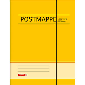 BRUNNEN Sammelmappe Postmappe DIN A4 gelb von BRUNNEN