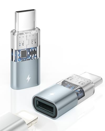 BRV Explorer Lightning auf USB C Adapter (2 Stück), Adapter Lightning auf USB C für iPhone 16/16 Pro/16 Pro Max/15/15 Pro/15 Pro Max/15 Plus, iPad Air, Nicht für Audio/Headset/OTG/Kopfhörer von BRV Explorer