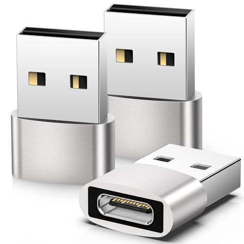 USB C Adapter, Adapter USB C auf USB (3 Stück), USB C Buchse auf USB Stecker Adapter, USB Type C Adapter Kompatibel mit iPhone 12 13 14 15 Pro Max,SE,iPad Mini 6 Air 4 5, Samsung Galaxy S23 S22 von BRV Explorer