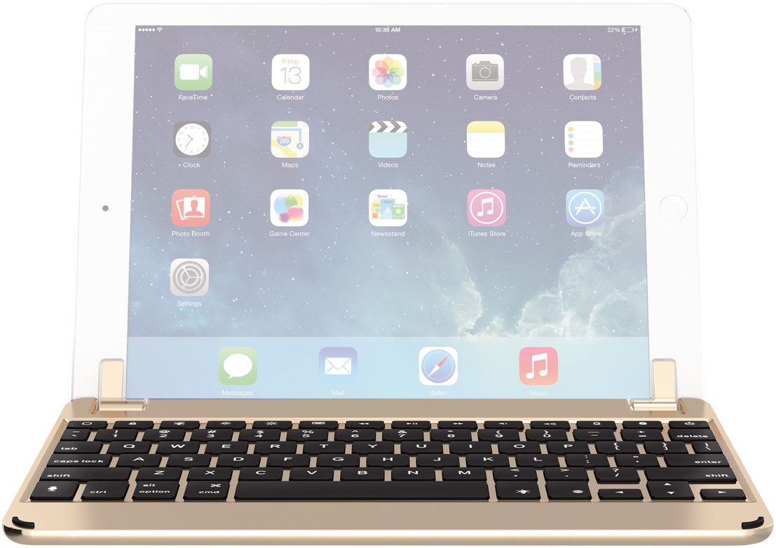 Bluetooth Tastatur für iPad Pro 9,7"/iPad Air/iPad 5th Gen. gold von BRYDGE