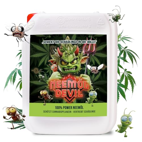 Neemöl Devil® 2500ml NACHFÜLLKANISTER – Extra Stark gegen Blattläuse, Spinnmilben & Thripse | 4-in-1 Mischung aus Neemöl, Rosmarinöl, Lemongrasöl & Brennesselextrakt – Bio, sanft & für alle Pflanzen von BS Luxry