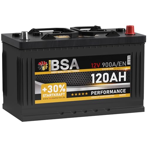 BSA LKW Batterie 120Ah 12V Transporter Starterbatterie 115Ah 110Ah von BSA BATTERY HIGH QUALITY BATTERIES