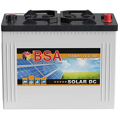 BSA Solarbatterie 12V 150Ah Wohnmobil Versorgungsbatterie Solar Boot Batterie 140AH 130Ah von BSA BATTERY HIGH QUALITY BATTERIES