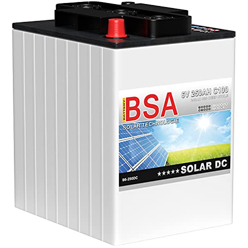 BSA Solarbatterie 6V 250Ah Wohnmobil Versorgungsbatterie Solar Batterie 240Ah 225Ah von BSA BATTERY HIGH QUALITY BATTERIES