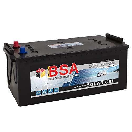 Gel Batterie 240Ah 12V Blei Gel Solarbatterie Wohnmobil Boot Versorgungsbatterie statt 210Ah 220Ah 230ah von BSA BATTERY HIGH QUALITY BATTERIES