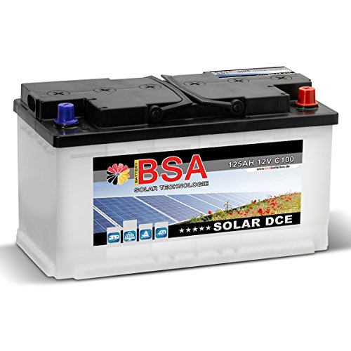 Solar DCE 12V 125Ah Batterie Solarbatterie Versorgungsbatterie Boot Wohnmobil ersetzt 100Ah 120Ah von BSA BATTERY HIGH QUALITY BATTERIES