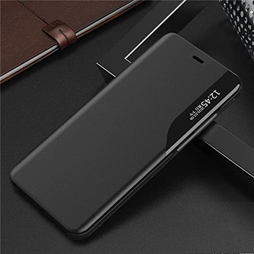 Smart Clear View Flip Case für Samsung Galaxy S22 S21 Plus Note 20 Ultra S20 FE A53 A52 A72 5G A51 S23 A12 Ständer Lederhülle, Schwarz, für A51 Smart Clear View Flip Case für Samsung Galaxy S22 S21 Plus Note 20 Ultra S20 FE A53 A52 A72 5G A51 S23 A12 Ständer Lederhülle, Schwarz, für A51 von BSAPP
