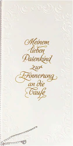 Taufkarte Patenkind Schrift Taufkarte Patenkind Schrift von BSB-Obpacher GmbH