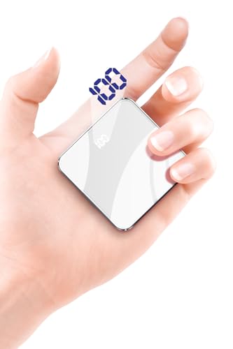 Bscame Power Bank kleinste und leichteste 10.000 mAh USB-C Externer Akku, ultrakompakte, High-Speed-Ladetechnologie, tragbares Ladegerät für iPhone, Samsung Galaxy und mehr (weiß) von BSCAME
