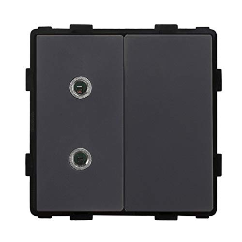BSEED EU Standard 1/2 Kopfhörer mit Blank Steckdose Schwarz 86mm von BSEED