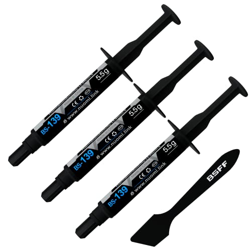 BSFF Wärmeleitpaste, 16.5g CPU Paste Wärmeleitpaste Kühlkörper für IC/Prozessor/CPU/Alles Kühler, Carbon Based High Performance von BSFF