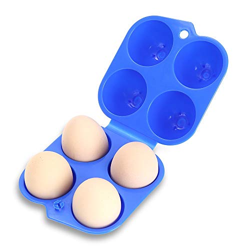 1 x tragbarer Ostereier-Behälter, für 4 Eier, stoßfest, für Outdoor-Camping von BSGP