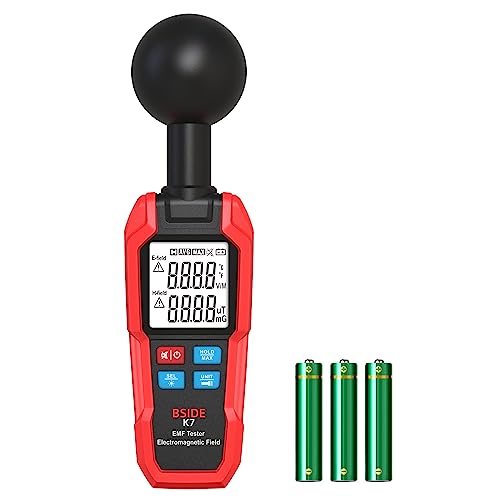 BSIDE K7 EMF Messgerät Strahlungsdetektor Messgerät für Elektromagnetische Felder Großem LCD Hintergrundbeleuchtung Handheld EMF Tester mit Taschenlampe Ghost Hunting Detektor für Zuhause/im Freien BSIDE K7 EMF Messgerät Strahlungsdetektor Messgerät für Elektromagnetische Felder Großem LCD Hintergrundbeleuchtung Handheld EMF Tester mit Taschenlampe Ghost Hunting Detektor für Zuhause/im Freien von BSIDE