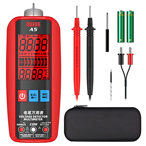 BSIDE Smart Digital Multimeter Großbild-3-Ergebnis-Anzeige Amperemeter Voltmeter Automatischer Multi Tester misst AC DC Spannung Strom Cap Ohm Hz Diode Kontinuität NCV VFC Modus Schaltungsprüfer von BSIDE