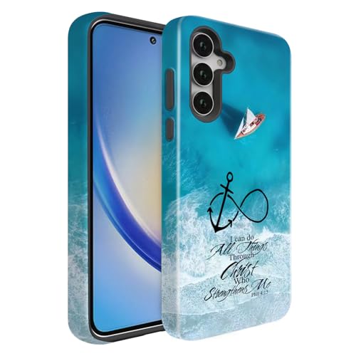 BSMOSPER Schutzhülle für Galaxy A26 5G, doppellagig, hartes PC + weiches TPU, strapazierfähig, 2-in-1, stoßfeste Schutzhülle für Samsung Galaxy A26 5G, Anchor Christian BSMOSPER Schutzhülle für Galaxy A26 5G, doppellagig, hartes PC + weiches TPU, strapazierfähig, 2-in-1, stoßfeste Schutzhülle für Samsung Galaxy A26 5G, Anchor Christian von BSMOSPER