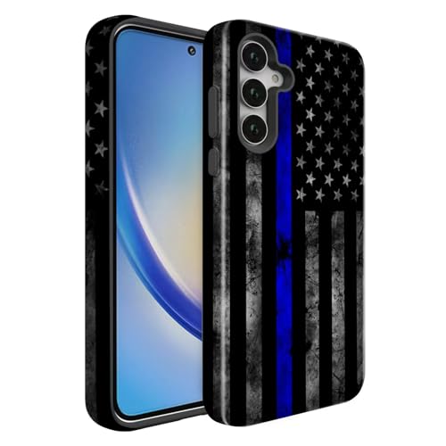 BSMOSPER Schutzhülle für Galaxy A26 5G, zweilagig, hartes PC + weiches TPU, strapazierfähig, 2-in-1 stoßfeste Schutzhülle für Samsung Galaxy A26 5G, blaue Flagge der amerikanischen Polizei BSMOSPER Schutzhülle für Galaxy A26 5G, zweilagig, hartes PC + weiches TPU, strapazierfähig, 2-in-1 stoßfeste Schutzhülle für Samsung Galaxy A26 5G, blaue Flagge der amerikanischen Polizei von BSMOSPER
