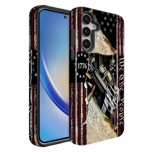 BSMOSPER Schutzhülle für Galaxy A26 5G, zweilagig, hartes PC + weiches TPU, strapazierfähig, 2-in-1 stoßfeste Schutzhülle für Samsung Galaxy A26 5G, klassische amerikanische Flagge 1776, We The People BSMOSPER Schutzhülle für Galaxy A26 5G, zweilagig, hartes PC + weiches TPU, strapazierfähig, 2-in-1 stoßfeste Schutzhülle für Samsung Galaxy A26 5G, klassische amerikanische Flagge 1776, We The People von BSMOSPER