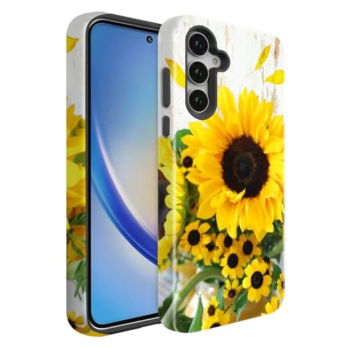 BSMOSPER Schutzhülle für Galaxy A36 5G, zweilagig, hartes PC + weiches TPU, strapazierfähig, 2-in-1, stoßfeste Schutzhülle für Samsung Galaxy A36 5G, Holzmaserung, Sonnenblumen BSMOSPER Schutzhülle für Galaxy A36 5G, zweilagig, hartes PC + weiches TPU, strapazierfähig, 2-in-1, stoßfeste Schutzhülle für Samsung Galaxy A36 5G, Holzmaserung, Sonnenblumen von BSMOSPER