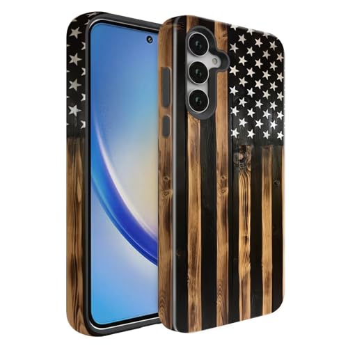 BSMOSPER Schutzhülle für Galaxy A36 5G, zweilagig, hartes PC + weiches TPU, strapazierfähig, 2-in-1 stoßfeste Schutzhülle für Samsung Galaxy A36 5G, amerikanische Flagge aus gebranntem Holz BSMOSPER Schutzhülle für Galaxy A36 5G, zweilagig, hartes PC + weiches TPU, strapazierfähig, 2-in-1 stoßfeste Schutzhülle für Samsung Galaxy A36 5G, amerikanische Flagge aus gebranntem Holz von BSMOSPER