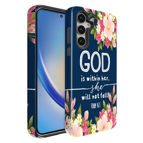 BSMOSPER Schutzhülle für Galaxy A56 5G, zweilagig, hartes PC + weiches TPU, strapazierfähig, 2-in-1 stoßfeste Schutzhülle für Samsung Galaxy A56 5G, christlicher Gott-Bibelvers BSMOSPER Schutzhülle für Galaxy A56 5G, zweilagig, hartes PC + weiches TPU, strapazierfähig, 2-in-1 stoßfeste Schutzhülle für Samsung Galaxy A56 5G, christlicher Gott-Bibelvers von BSMOSPER