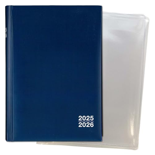 Set: F&L Organisations- und Planungsbuch für Lehrer/innen 2025/2026, DIN A5, blau, mit Schutzhülle von BSN Spremberg
