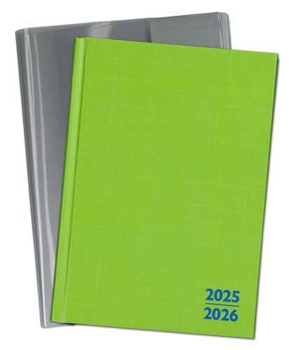 Set: Lehrerkalender Kompaktplaner HC, Wochentage horizontal, 2025/2026, DIN A5, grün mit Schutzhülle Set: Lehrerkalender Kompaktplaner HC, Wochentage horizontal, 2025/2026, DIN A5, grün mit Schutzhülle von BSN Spremberg