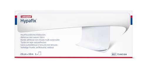 BSN medical BSN - Hypafix, Haftbandage für Verbände, aus porösem und anschmiegsamem TNT, hypoallergen, nicht steril aber sterilisierbar, Maße 20 cm x 10 m, 1 Stück BSN medical BSN - Hypafix, Haftbandage für Verbände, aus porösem und anschmiegsamem TNT, hypoallergen, nicht steril aber sterilisierbar, Maße 20 cm x 10 m, 1 Stück von BSN medical