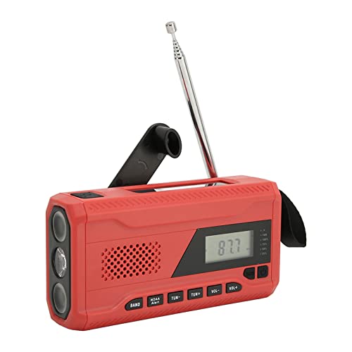 Notfall-Solar-Radio mit Handkurbel und USB-Ladegerät für Mobiltelefone, LED-Taschenlampe, Tragbares AM FM WB NOAA Radio für den Außenbereich Notfall-Solar-Radio mit Handkurbel und USB-Ladegerät für Mobiltelefone, LED-Taschenlampe, Tragbares AM FM WB NOAA Radio für den Außenbereich von BSTCAR