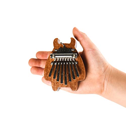 Mini-Kalimba mit 8 Tasten, exquisites Daumenklavier, Marimba, Musik, gutes Accessoire, Anhänger, Geschenk von BSWAN