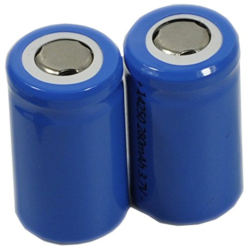 BTBAI 2x Akku + Ladegerät 14250 ER14250 LS14250 ER14250H 1/2-R6 1/2-AA Wiederaufladbar für LED Taschenlampe Top Flach 280mAh 3,6/3,70V Li-Ion K120 K-120 AC Dual k1a BTBAI 2x Akku + Ladegerät 14250 ER14250 LS14250 ER14250H 1/2-R6 1/2-AA Wiederaufladbar für LED Taschenlampe Top Flach 280mAh 3,6/3,70V Li-Ion K120 K-120 AC Dual k1a von BTBAI