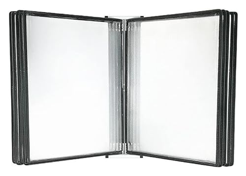 BTBTB An der Wand montierter Aktenhalter, Flipchart-Ständer, Katalog-Display-Rack, an der Wand montierter Aktenhalter, magnetischer Dokumentenhalter im A4-Briefpapierformat(Black) von BTBTB