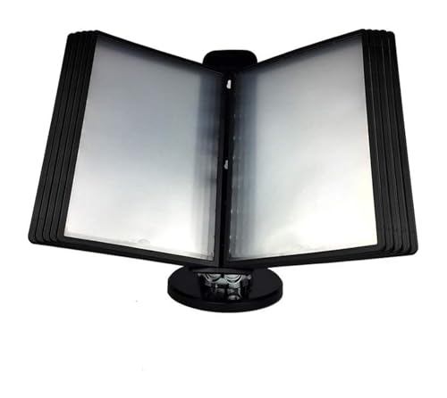 BTBTB Klappbarer Katalogständer, Aktenhalter zur Wandmontage, Präsentationsständer for den Schreibtisch oder die Wand mit einstellbarer Neigung(Black) von BTBTB