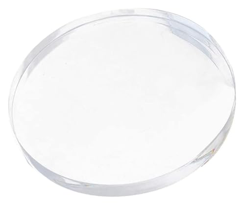 Runde Acrylscheibe, Dicke 10 mm, runde Acrylscheibenplatte, Acrylplattendurchmesser 160–200 mm, geeignet for DIY-Bastelprojekte und Partyschilder(Diameter 200mm) von BTBTB