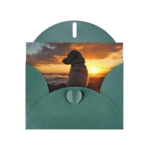 BTCOWZRV Grußkarte mit dunkelgrünen Umschlägen, blanko, lustige Dankeskarte, Perlpapier, Geburtstagskarte, Hund und Sonnenuntergang, Trauerkarte für Urlaub, Hochzeit, alle Anlässe, 10,2 x 15,2 cm BTCOWZRV Grußkarte mit dunkelgrünen Umschlägen, blanko, lustige Dankeskarte, Perlpapier, Geburtstagskarte, Hund und Sonnenuntergang, Trauerkarte für Urlaub, Hochzeit, alle Anlässe, 10,2 x 15,2 cm von BTCOWZRV