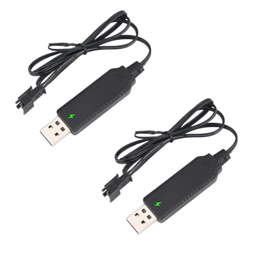 BTFO 2 Stück Ladegerät für Seifenblasenpistole, 3,7V SM-2P USB-Kabel mit Kontrollleuchte Kompatibel mit Bazooka Seifenblasen Maschinenpistole und Bunch O Bubbles BTFO 2 Stück Ladegerät für Seifenblasenpistole, 3,7V SM-2P USB-Kabel mit Kontrollleuchte Kompatibel mit Bazooka Seifenblasen Maschinenpistole und Bunch O Bubbles von BTFO