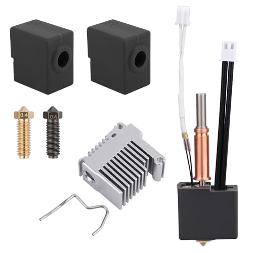 BTFO Upgrade-Hotend-Kit für Anycubic Kobra 3/ACE Pro, Auslaufsicher Hot-End-Kopf-Extruderbaugruppe Heizblock Thermistor Kartusche Düse Silikonabdeckung für 3D-Druckerzubehör Ersatz von BTFO