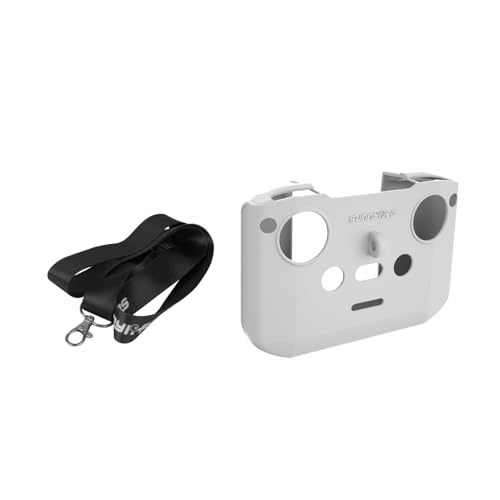BTG RC-N1 N2 N3 Silikon-Schutzhülle mit Gurt für DJI NEO/Air 3 3S/Mini 4K/Mavic 3/Mini 4 3 Pro Fernbedienungszubehör (grau) von BTG