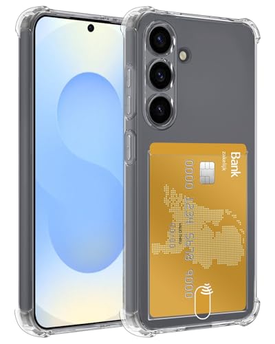 BTH Hülle für Samsung S25 Plus Silikon Schutzhülle mit Kartenfach Stoßfestes Backcover Dünnes Design - Transparant BTH Hülle für Samsung S25 Plus Silikon Schutzhülle mit Kartenfach Stoßfestes Backcover Dünnes Design - Transparant von BTH