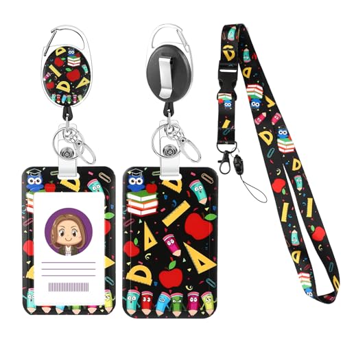 Ausweishülle mit Band, Ausziehbarer Lanyard Schlüsselanhänger Badge Holder, Einziehbare Ausweis Schlüsselrolle Schlüsselband mit Karabiner für ID Karten,Work ID Studentenausweis Krankenschwester Ausweishülle mit Band, Ausziehbarer Lanyard Schlüsselanhänger Badge Holder, Einziehbare Ausweis Schlüsselrolle Schlüsselband mit Karabiner für ID Karten,Work ID Studentenausweis Krankenschwester von BTHRORO