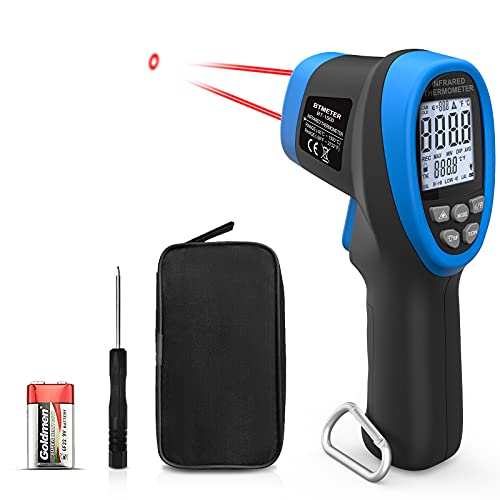 BTMETER BT-1500 Infrarot Thermometer, Berührungslose Pyrometer D:S 30:1 Laser Temperaturmessgerät, -58℉ to 2732℉ (-50℃ ~ 1500℃) Digitale IR Temperaturpistole voor Industrie HVAC (Nicht für Menschen) von BTMETER