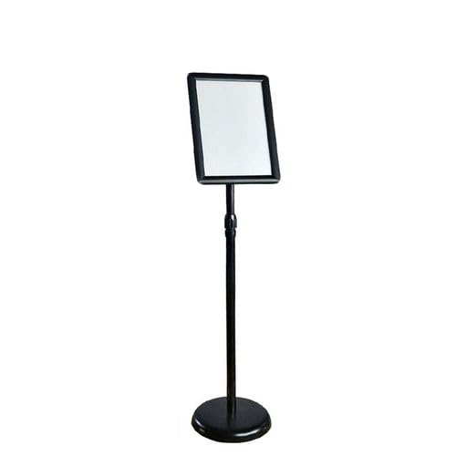 Aushangständer, Plakatständer Vertikal, Posterständerhalter Verstellbarer Sockel Bodenstehender Schilderhalter Vertikal(Black,24 * 32.7cm) von BTYQKZVPM