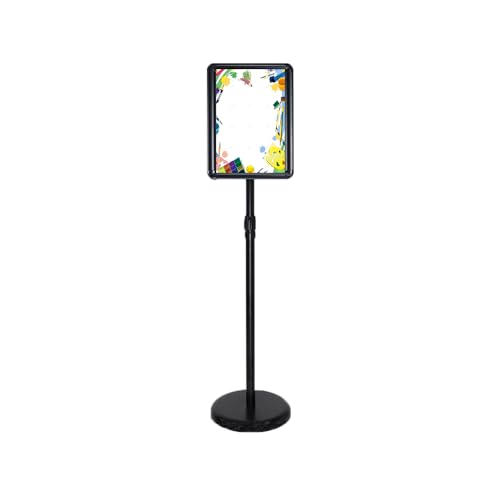 Aushangständer, Plakatständer Vertikal, Robuster, aufklappbarer Schilderständer mit Metallsockel, vertikal(Black,9.45 * 12.87inch) von BTYQKZVPM