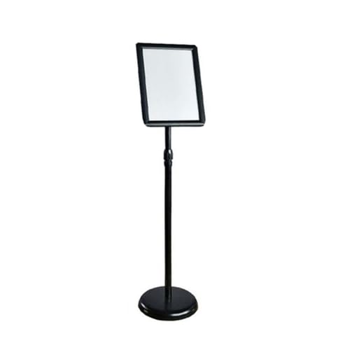 Aushangständer, Plakatständer Vertikal, Robuster, aufklappbarer Schilderständer mit Metallsockel, vertikal(Black,9.6 * 13.5inch) von BTYQKZVPM