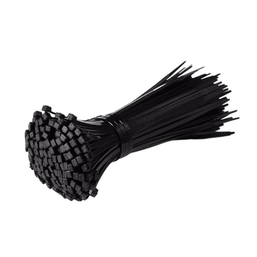 Kabelbinder-Sortiment,Kabelbinder, Selbstsichernde Nylon-Kabelbinder, Kabelmanagement, Kabelbinder-Befestigung(Black,2.5x200mm) von BTYQKZVPM