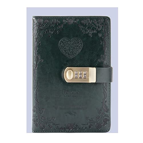 Reisetagebuch, kreatives A5-Passwort-Notizbuch mit Vorhängeschloss, Retro-Stil, mit gebürstetem goldfarbenem Vorhängeschloss, ideales Geschenk. Reisetagebuch, kreatives A5-Passwort-Notizbuch mit Vorhängeschloss, Retro-Stil, mit gebürstetem goldfarbenem Vorhängeschloss, ideales Geschenk. von BTYQKZVPM
