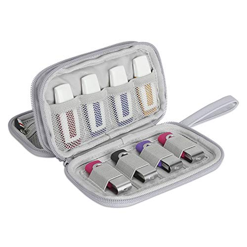 Hallart USB-Flash-Laufwerk-Hülle, tragbar, wasserdicht, elektronisches Zubehör, Tasche für USB-Sticks, SD-Karten, Kopfhörer und anderes kleines Zubehör, 16,3 x 8,9 x 4,5 cm, Grau Hallart USB-Flash-Laufwerk-Hülle, tragbar, wasserdicht, elektronisches Zubehör, Tasche für USB-Sticks, SD-Karten, Kopfhörer und anderes kleines Zubehör, 16,3 x 8,9 x 4,5 cm, Grau von BUBM